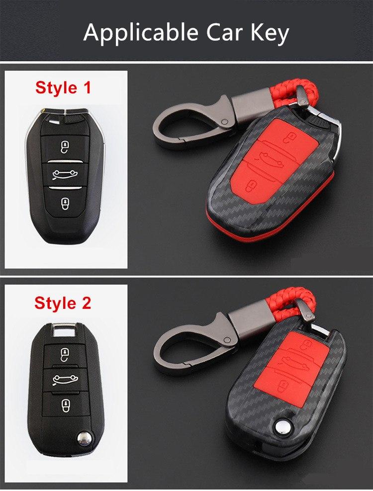 Peugeot 308 2008 3008 4008 5008 Auto Schlüssel Schutz Hülle Etui