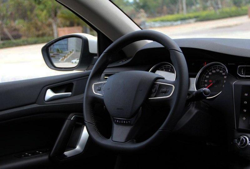 Peugeot 508 I Chrom Lenkradbezug Lenkradhülle Abdeckung Rahmen