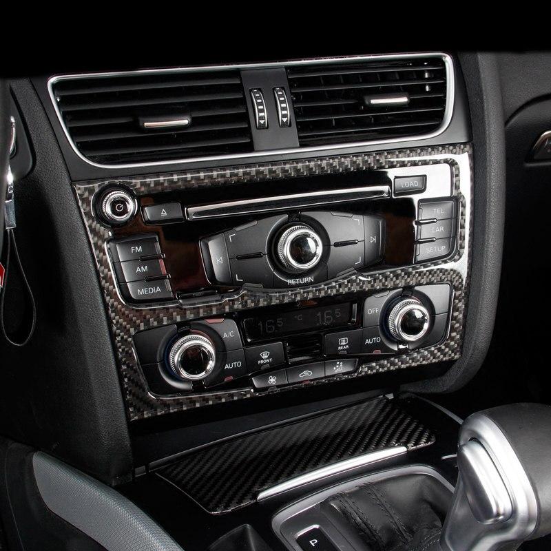 Audi A4 B8 / A5 B8 / Q5 B8 Carbon Mittelkonsole Armaturenbrett Luftdüsen AC Steuerung Radio Abdeckung