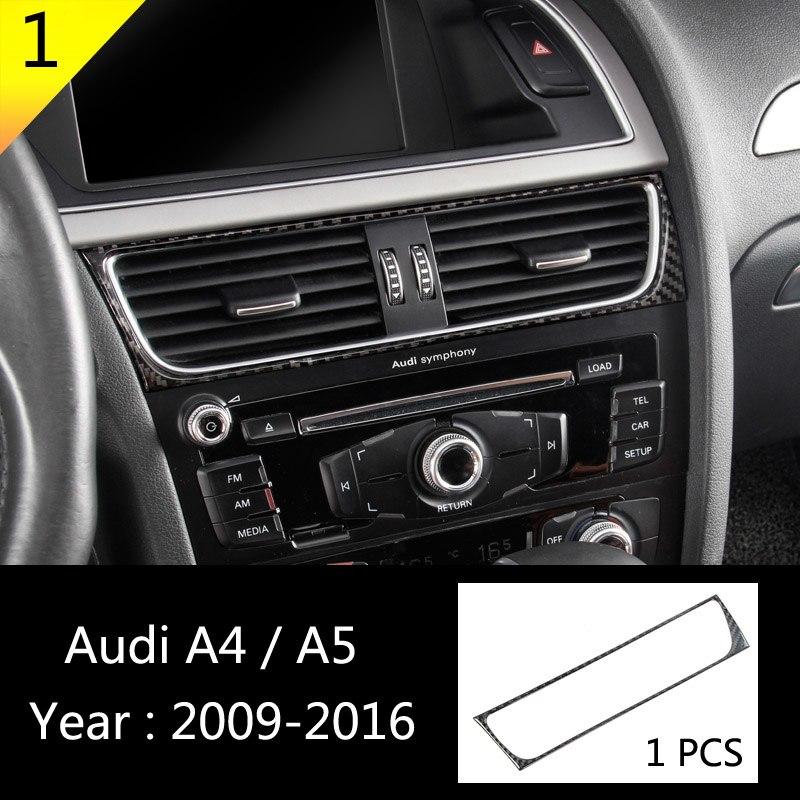 Audi A4 B8 / A5 B8 / Q5 B8 Carbon Mittelkonsole Armaturenbrett Luftdüsen AC Steuerung Radio Abdeckung