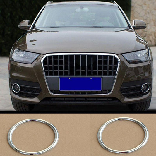 Audi Q3 8U Chrom Nebelscheinwerfer Licht Abdeckung Rahmen Vorne