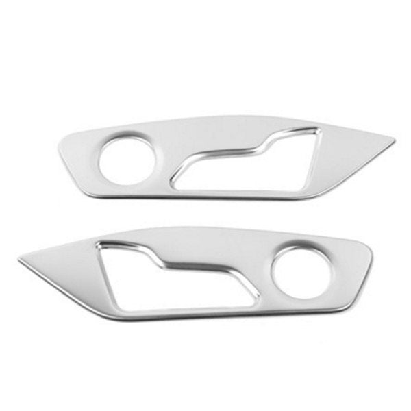 Audi Q7 4M / Q8 Edelstahl Autositz Einstellung Schalter Knopf Abdeckung Rahmen