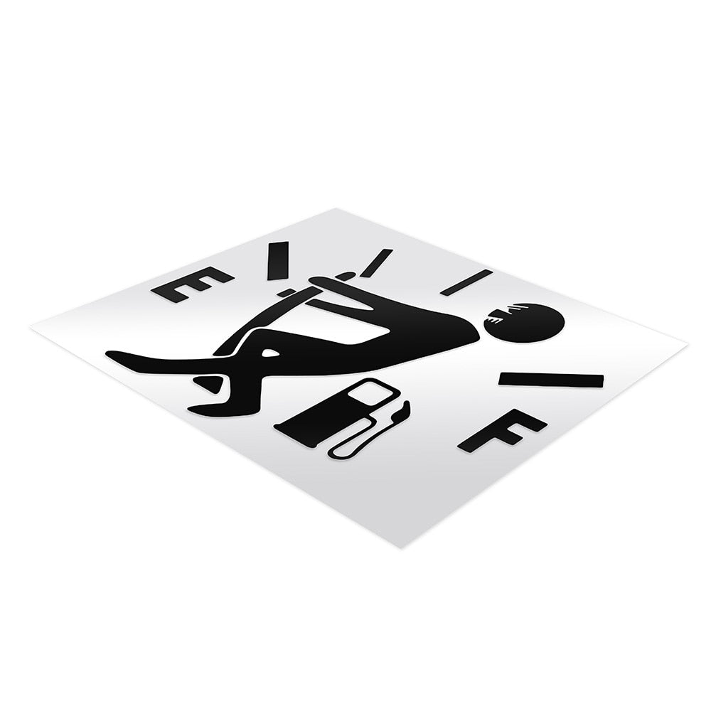 Leerer Auto-Tank Kraftstoff Tankanzeige Vinyl Aufkleber Sticker