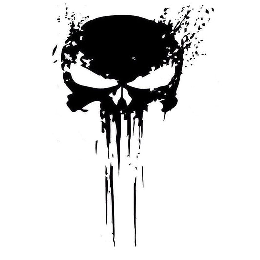 Totenkopf Schädel Blut Vinyl Aufkleber Sticker Grafik