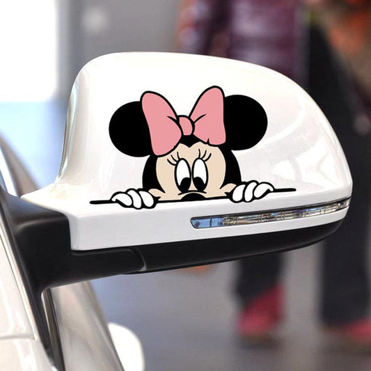 Niedliche Micky Maus Minnie Karikatur Vinyl Aufkleber