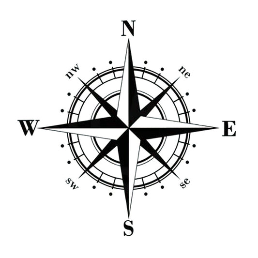 Kompass Navigation Vinyl Aufkleber Grafik