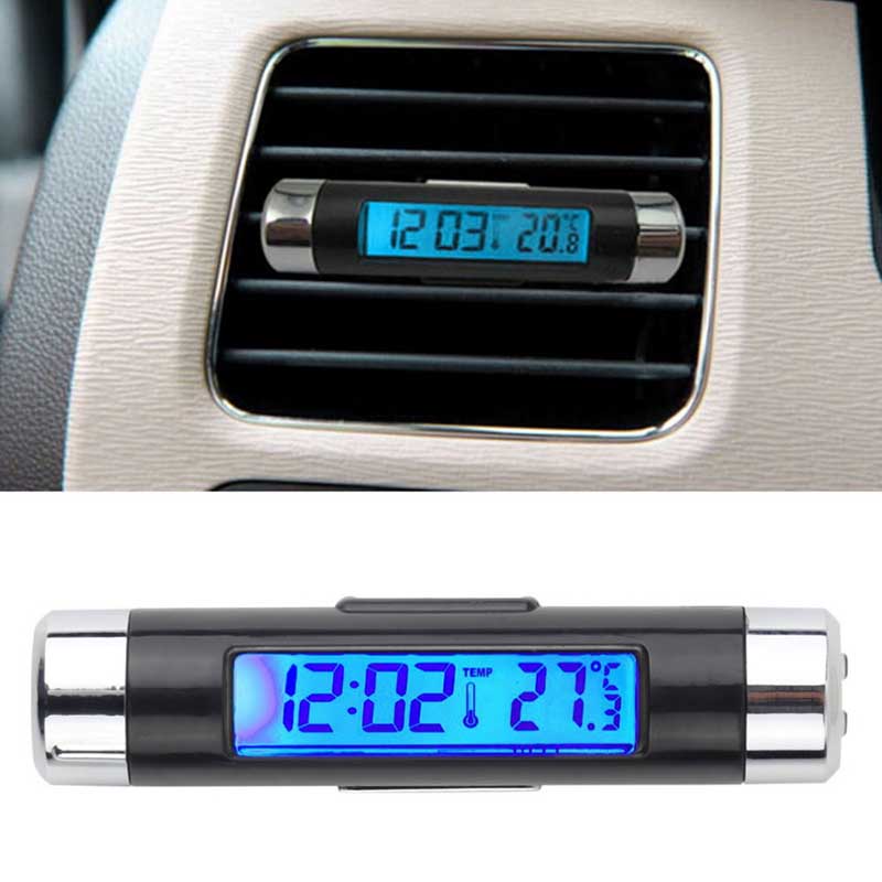 Auto Luftauslass Ausblasöffnung Aufsteckbare Digitale Uhr Thermometer