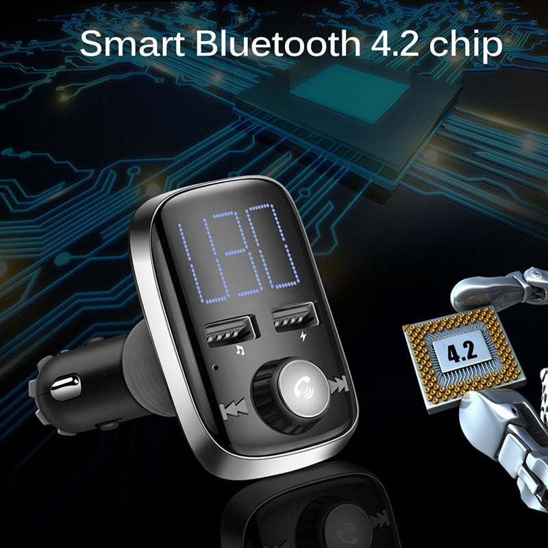 FM Radio Aux Bluetooth Freisprecheinrichtung MP3 Audio USB Autoladegerät
