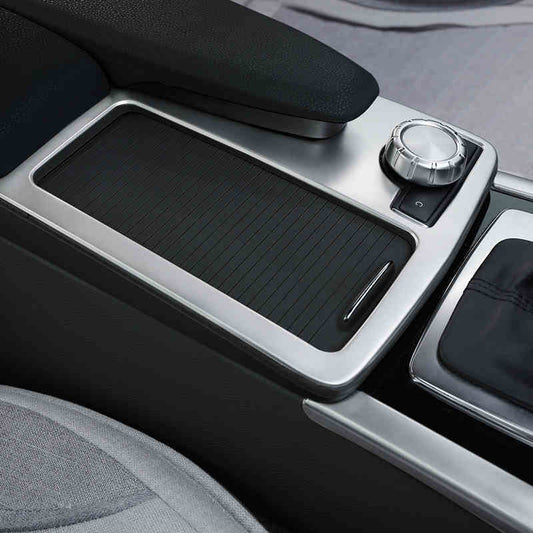 Mercedes C W204 / E C207 W212 Edelstahl Mittelkonsole Ablagekasten Abdeckung Rahmen