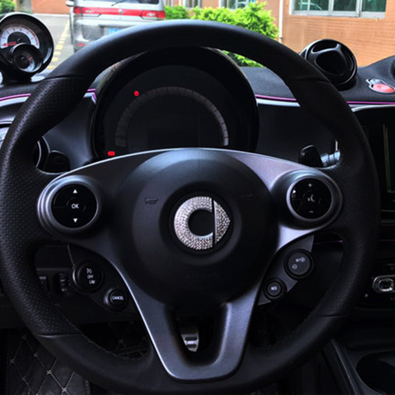 Smart fortwo forfour Glänzende Lenkrad Logo Dekoration