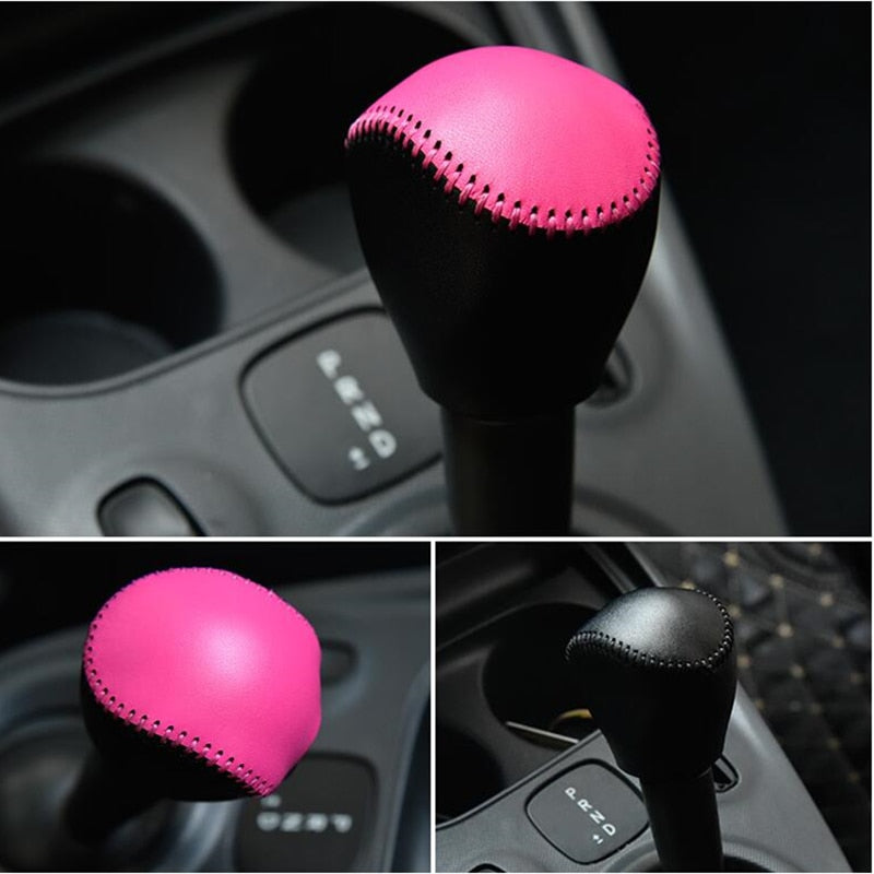 Smart fortwo forfour Schaltknauf Schalthebel Lederimitat Abdeckung