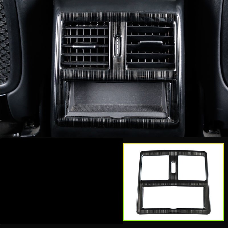 Mercedes GLE C292 W166 / GLS X166 Carbon Edelstahl Armlehne Luftdüsen Lüftung Abdeckung Rahmen