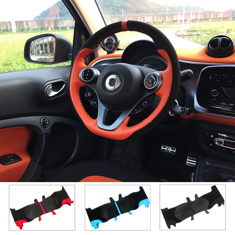 Smart fortwo forfour Lederimitat Lenkradbezug Lenkradhülle Abdeckung