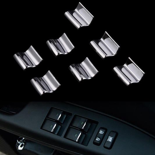 Lexus ES VI Chrom Fensterheber Schalter Tasten Knöpfe Abdeckung