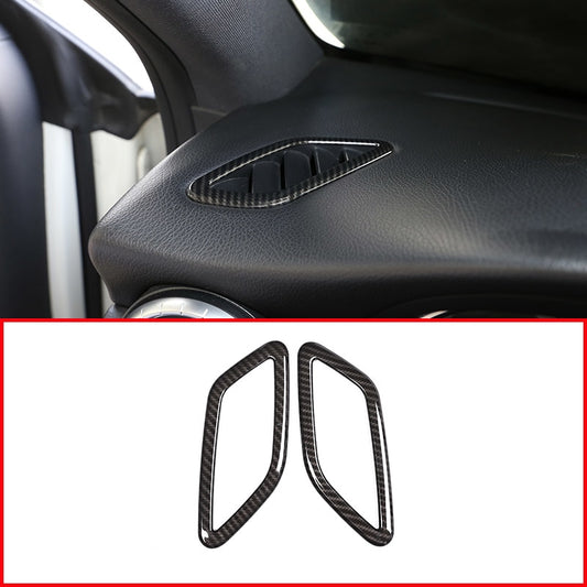 Mercedes A W176 / CLA C117 X117 / GLA X156 Chrom Carbon Armaturenbrett Luftdüsen Lüftung Abdeckung Rahmen