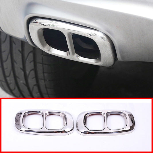 Mercedes GLA X156 Edelstahl Auspuff Blende Endrohr Schalldämpfer Abdeckung