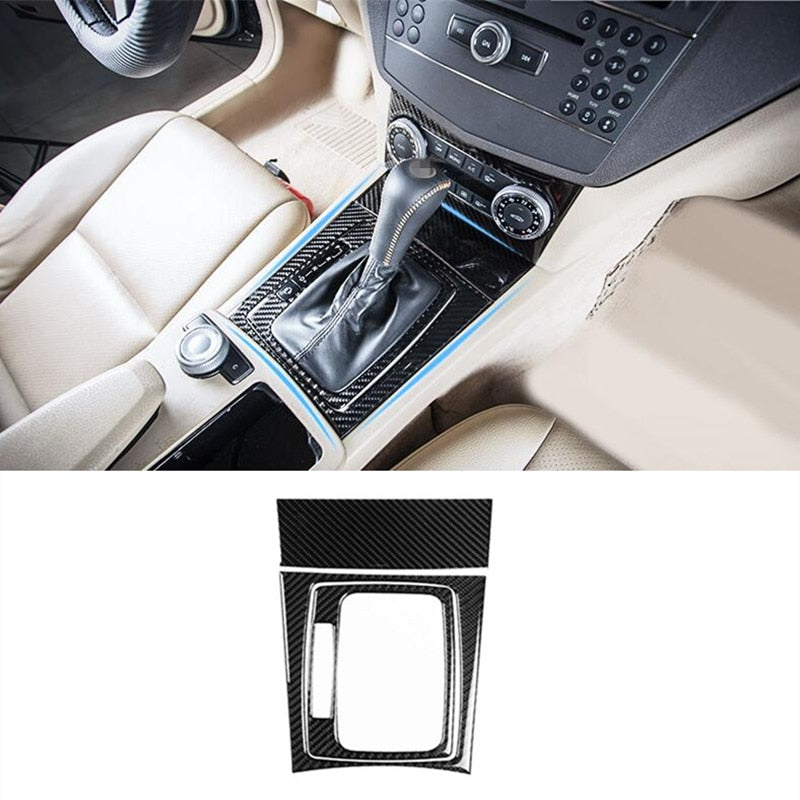 Mercedes C W204 Carbon Mittelkonsole Schaltehebel Getriebe Gehäuse Abdeckung