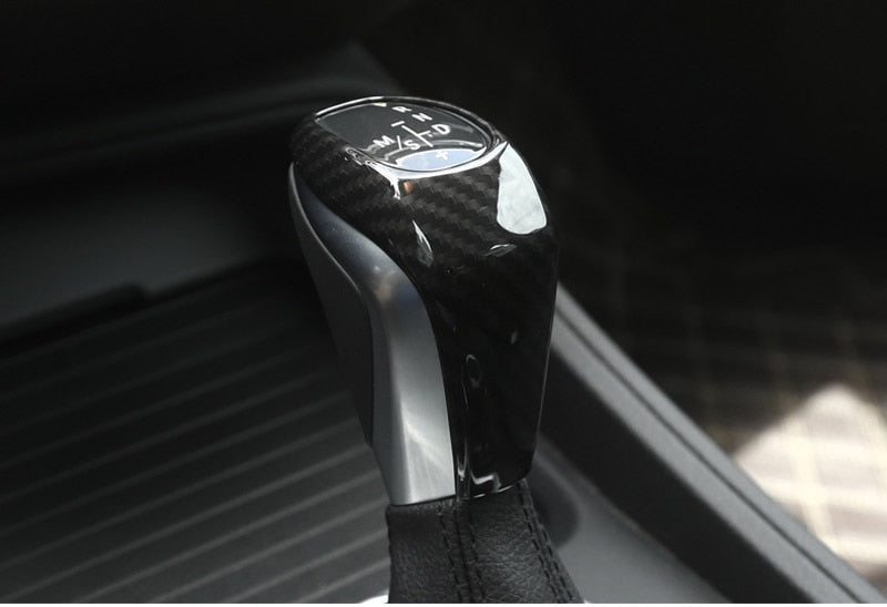 BMW 2 F45 F46 / X1 Chrom Carbon Schaltknauf Schalthebel Abdeckung