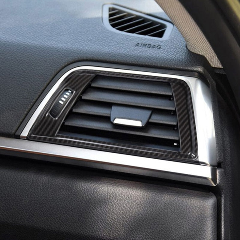 BMW 3 / 4 Chrom Carbon Innenraum Luftdüsen Lüftungsgitter Lüftungsschacht Rahmen Abdeckung
