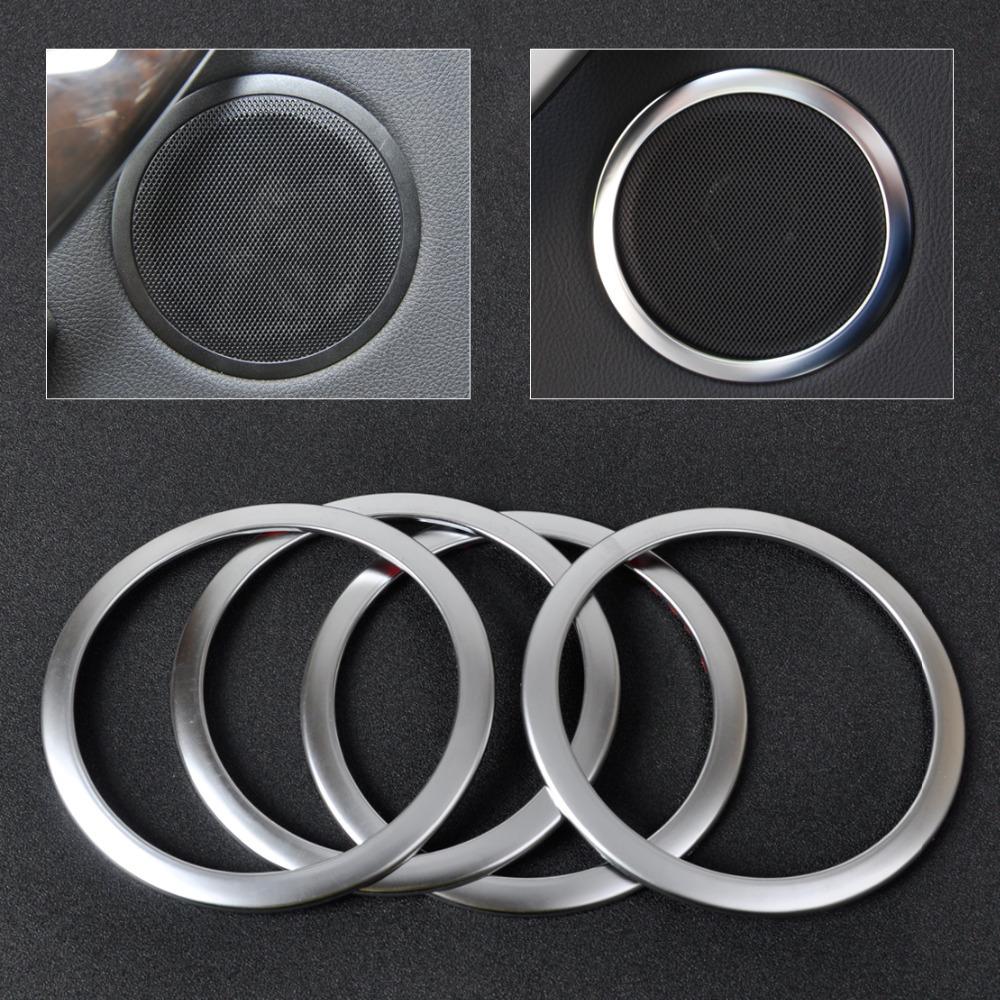 BMW 3 F30 F31 F34 Chrom Tür Lautsprecher Ringe Rahmen Abdeckung