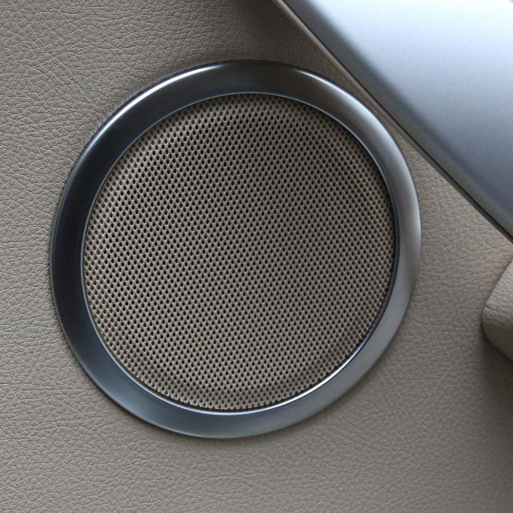 BMW 3 F30 F31 F34 Chrom Tür Lautsprecher Ringe Rahmen Abdeckung