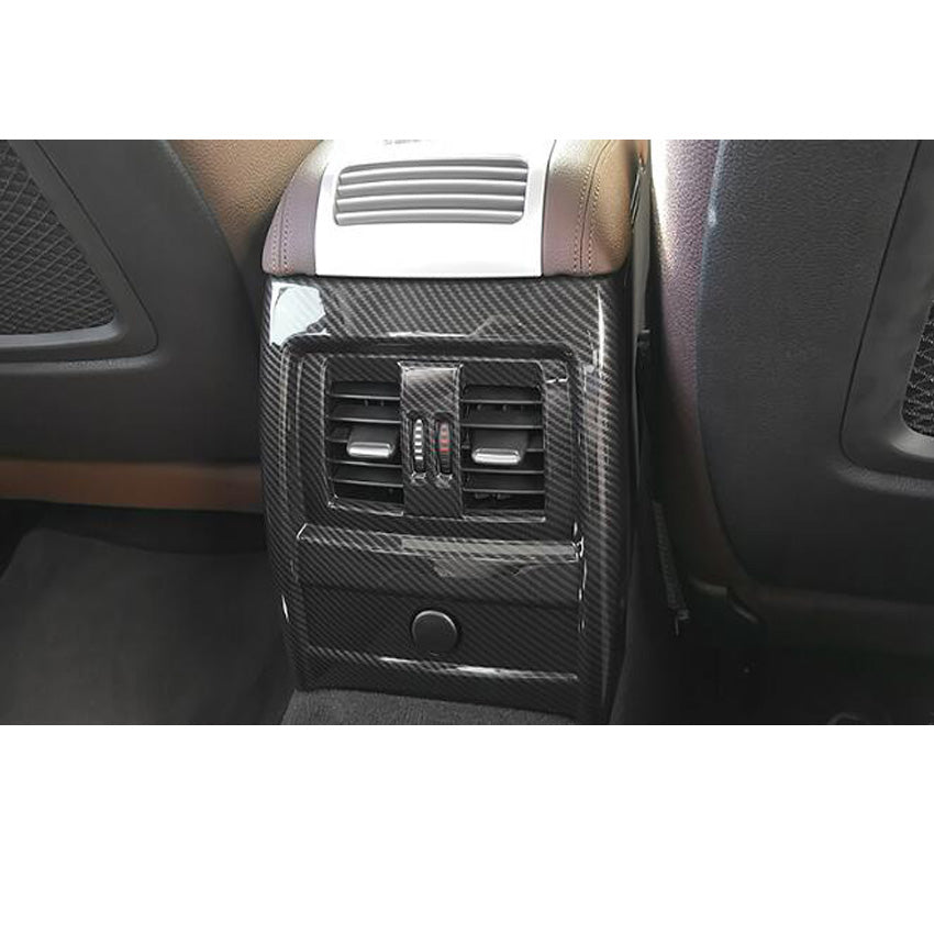 BMW 3 F30 F31 F34 Chrom Carbon Mittelkonsole Armlehne Luftdüsen Lüftung Abdeckung