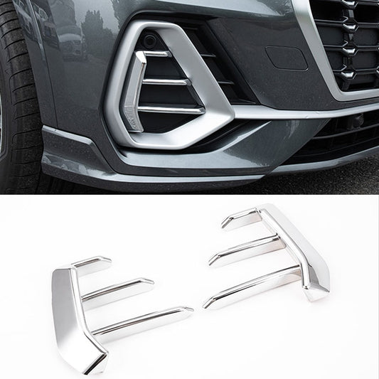 Audi Q3 F3 Chrom Stossleiste Kühlergrill Vorne Seitengrill Abdeckung