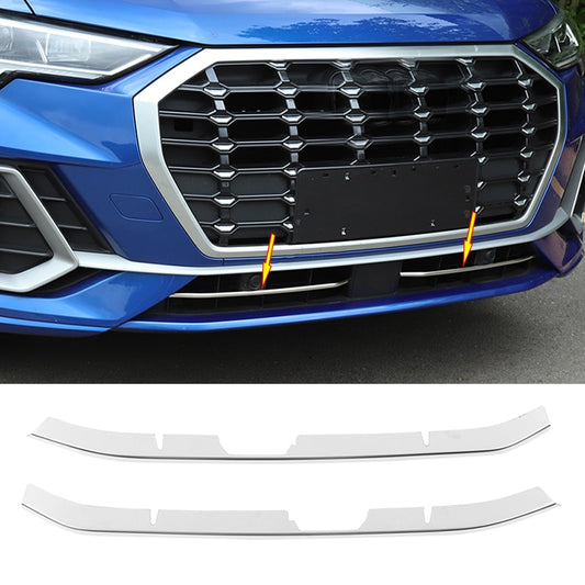 Audi Q3 F3 Chrom Kühlergrill Gitter Leiste Abdeckung Vorne Unten