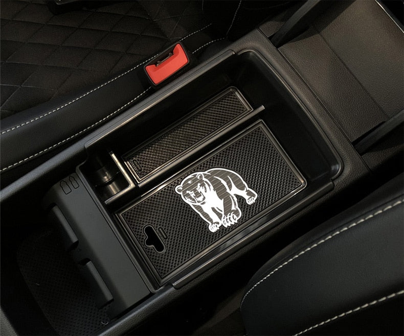 Skoda Karoq Mittelkonsole Armlehne Aufbewahrungs Box Kiste Lagerung Ablagekasten