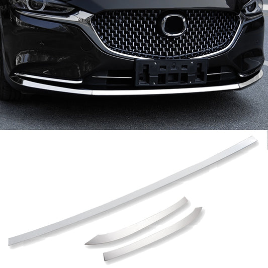 Mazda 6 GJ/GL Chrom Stoßfänger Zierleiste Stoßstange Grill Schutz Vorne Abdeckung Leiste