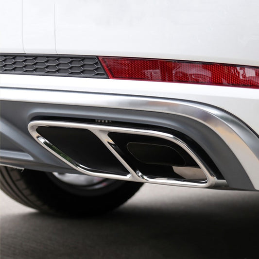 Audi A4 B9 Edelstahl Auspuff Blende Endrohr Schalldämpfer Abdeckung