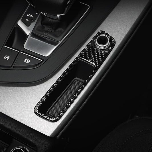 Audi A4 A5 B9 Carbon Schaltehebel Ablagekasten Mittelkonsole Abdeckung