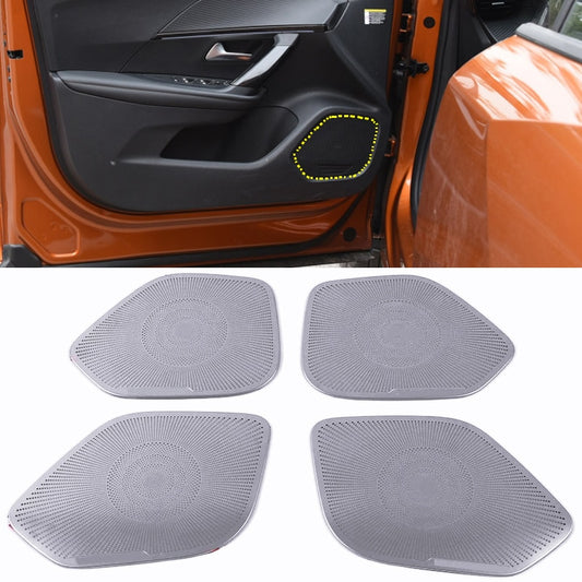 Peugeot 2008 / e-2008 Edelstahl Tür Lautsprecher Dach Leselicht Abdeckung Blende