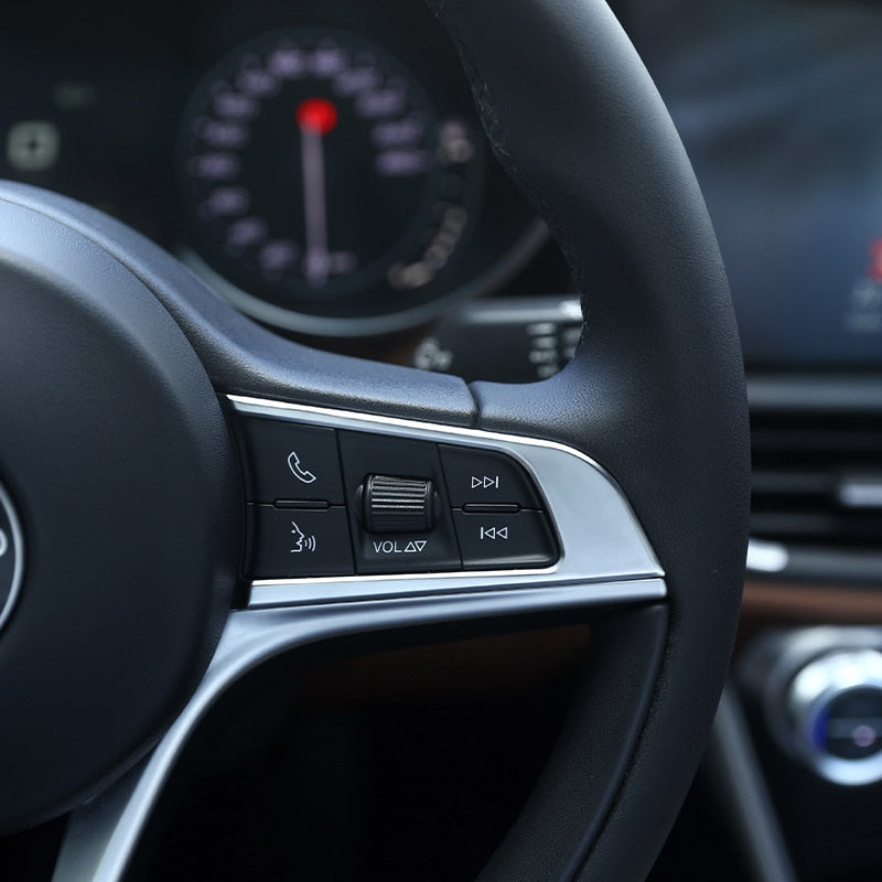 Alfa Romeo Giulia Stelvio Lenkrad Tasten Knopfe Abdeckung