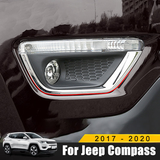 Jeep Compass Nebelscheinwerfer Licht Vorne Abdeckung Rahmen