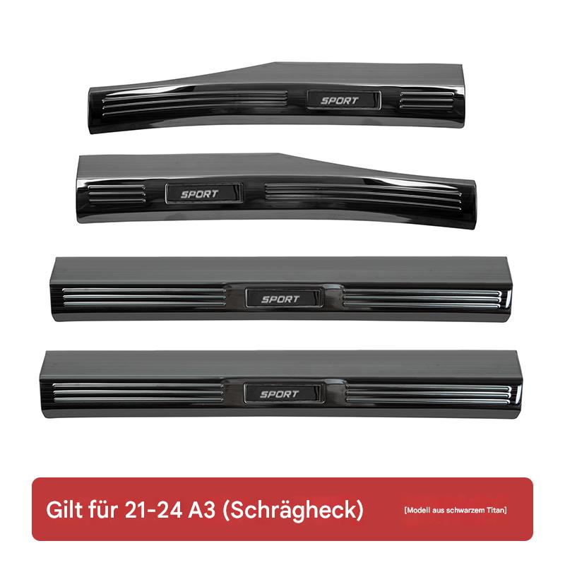 Einstiegsleisten Türschweller Schutz passend für Audi A3 – Edelstahl Türschwellerleisten Innenraum Dekor & Tuning Zubehör
