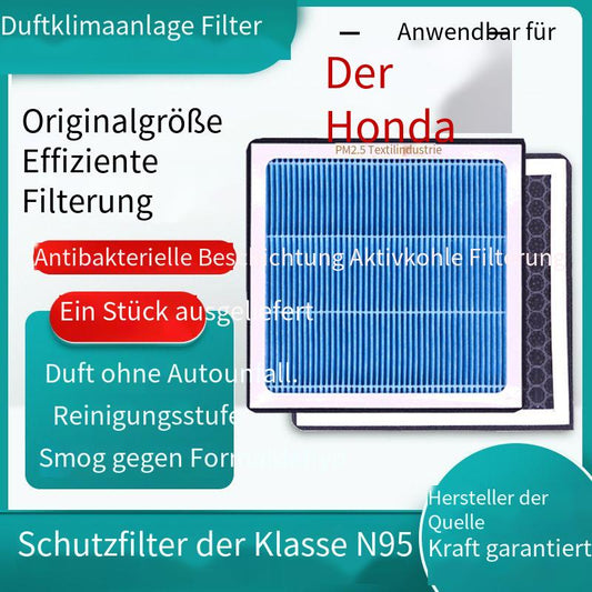Geeignet für Honda Duft-Klimaanlagenfilter, Aktivkohle N95-Grad, Auto-Klimaanlagenfilter, PM2.5-Filterung