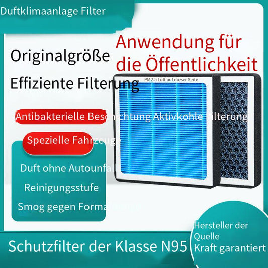 Geeignet fürVolkswagen-Auto Duft-Klimaanlagenfilter, Aktivkohle N95-Grad, Auto-Klimaanlagenfilter, PM2.5-Filterung