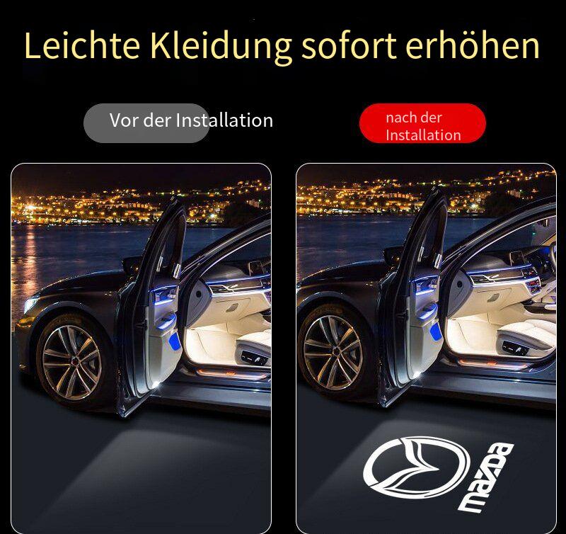 LED Willkommenslicht Türprojektor für Mazda Kompatibel mit: Mazda 6, Mazda 8, Ruiyi, alte & neue Atenza Modelle