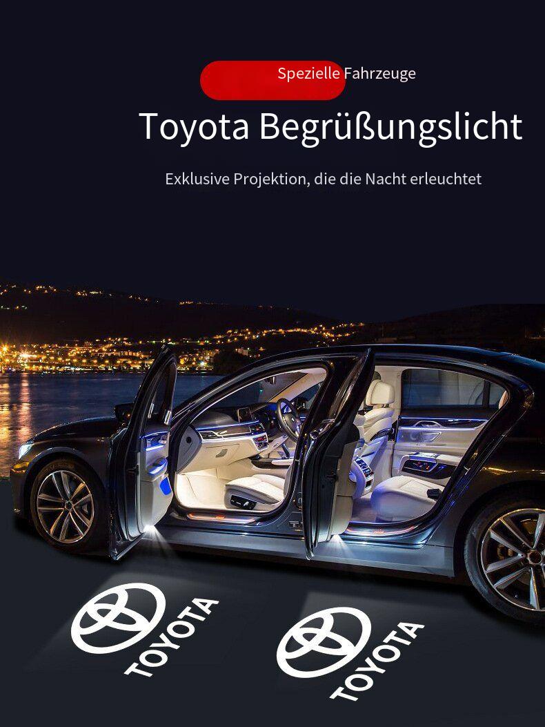 Willkommenslicht LED Türprojektor für Toyota Kompatibel mit: Camry, Crown, Harrier (Venza), Avalon, Highlander, Previa