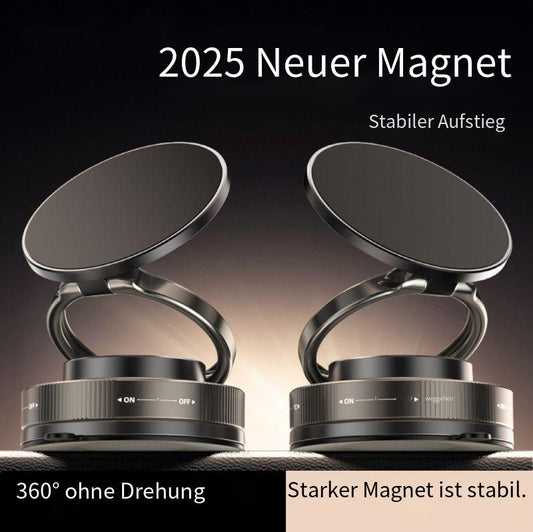 2025 Magnetische Handyhalterung Auto – Magsafe-kompatibel mit Vakuumsaugnapf & kabelloser Ladefunktion, Universal für iPhone & Android