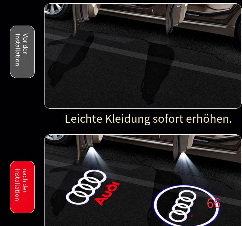 Geeignet für Audi Bodenlicht-Ambiente, Türprojektor zur Nachrüstung und Dekoration.