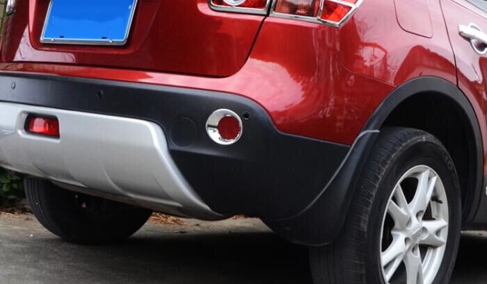 Nissan Qashqai J10 Chrom Nebelscheinwerfer Abdeckung Rahmen Licht Hinten