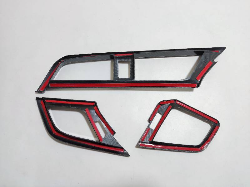Honda Civic FK Carbon Innenraum Luftdüsen Lüftungsgitter Lüftungsschacht Rahmen Abdeckung
