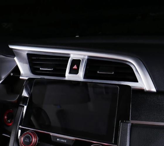 Honda Civic FK Chrom Innenraum Luftdüsen Lüftungsgitter Lüftungsschacht Rahmen Abdeckung