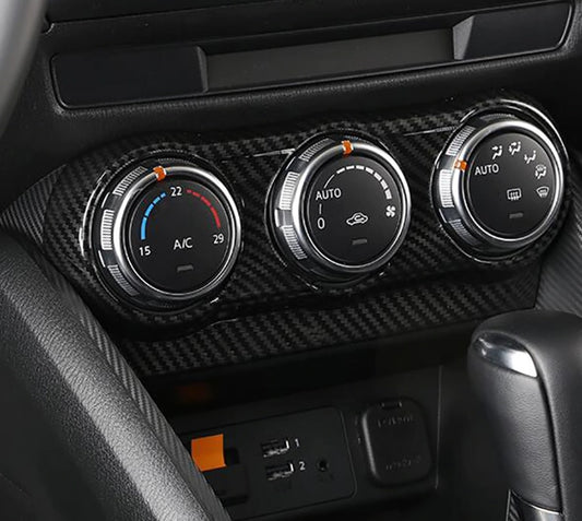 Mazda CX3 Chrom Carbon Klimabedienteil Heizungsbedienteil Schalter Knopf Abdeckung