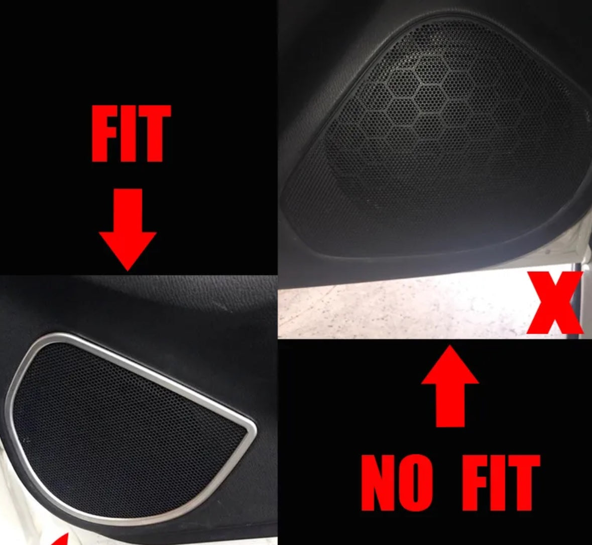 Mazda 6 GJ/GL Chrom Tür Lautsprecher Ringe Musik Rahmen Abdeckung