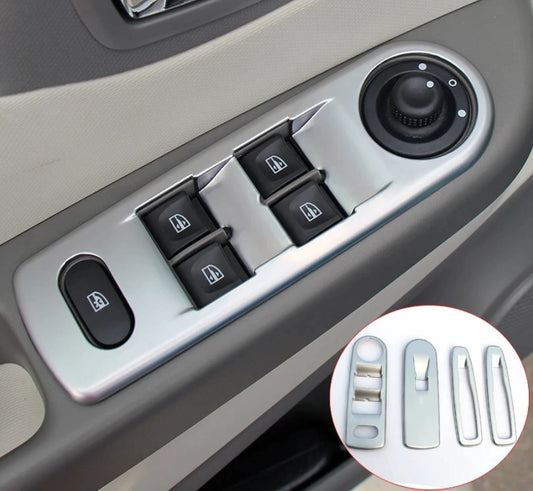 Renault Captur Chrom Fenster Heber Schalter Taster Abdeckung Rahmen