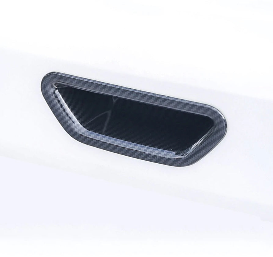 Nissan X-Trail T32 Chrom Carbon Heckklappe Kofferraum Griff Abdeckung