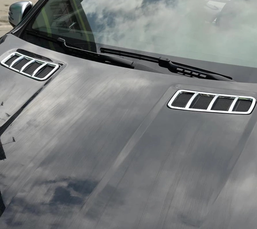 Mercedes GLE C292 W166 / GLS X166 Carbon Chrom Armaturenbrett Luftdüsen Lüftung Abdeckung